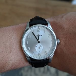 Fossil Silver and Black